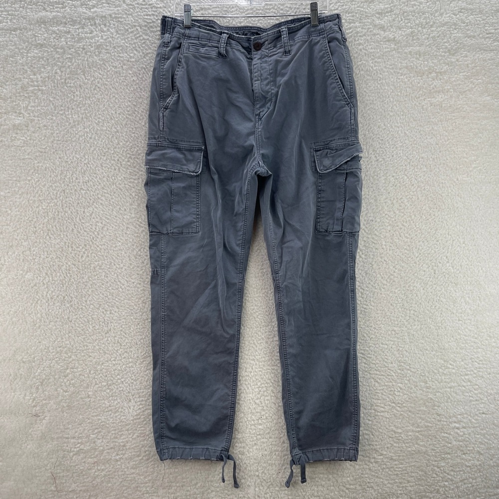 American Eagle Pants Mens 34x30* Gray Slim Lived In Cargo Military Utility Y2K
